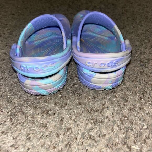 Crocs Classic Marbled Clogs for Kids - Moon Jelly size 8 - Picture 4 of 5
